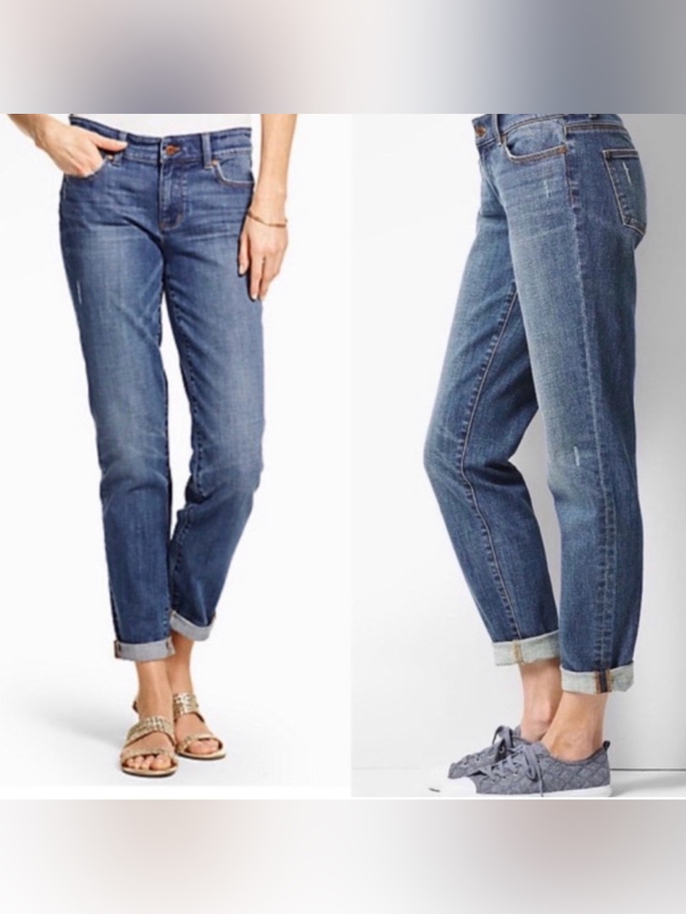 NEW Talbots Flawless 5-Pocket Boyfriend Cropped Jean 22P Relaxed Straight Petite